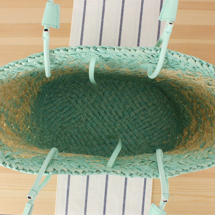 Beach bag with colorful woven design Stornfield