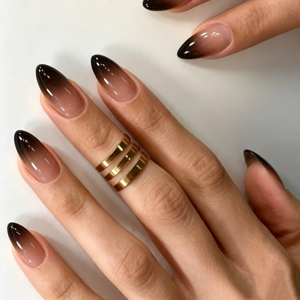 Ombre Pointed Press-On Nails Stornfield