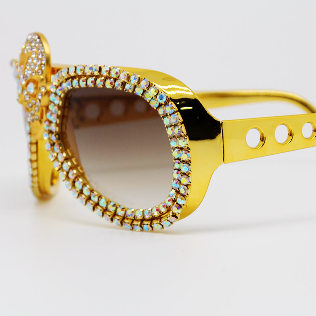 Women’s statement sunglasses with exceptional skull design and sparkling rhinestone frame Stornfield