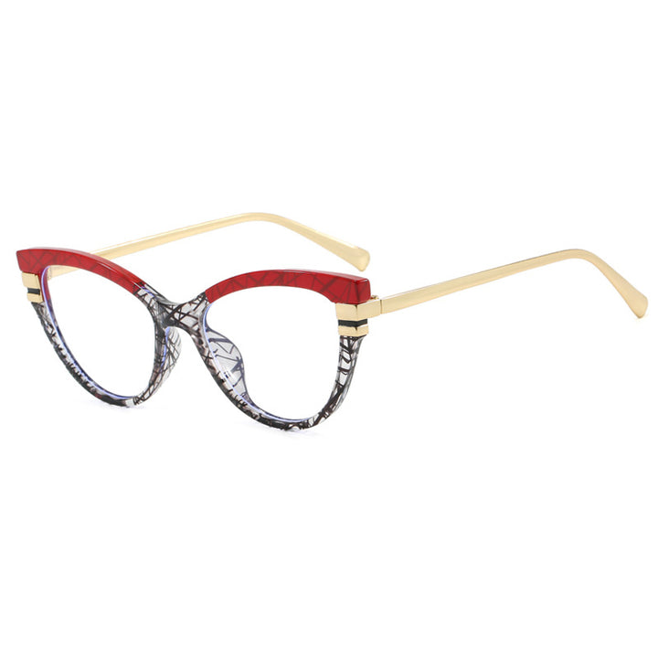 Ladies Cat-Eye Sunglasses with Elegant Metal Accents Stornfield