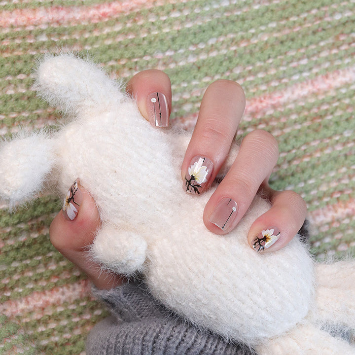 Floral Art Press-On Nail Tips Stornfield