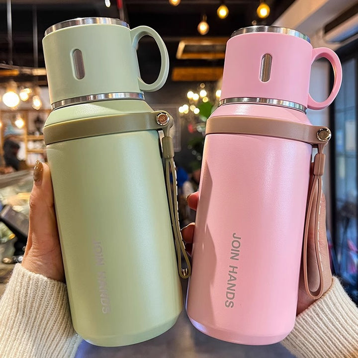 Women's Insulated Drinking Bottle with Ergonomic Grip and Leak-proof Lid System Stornfield