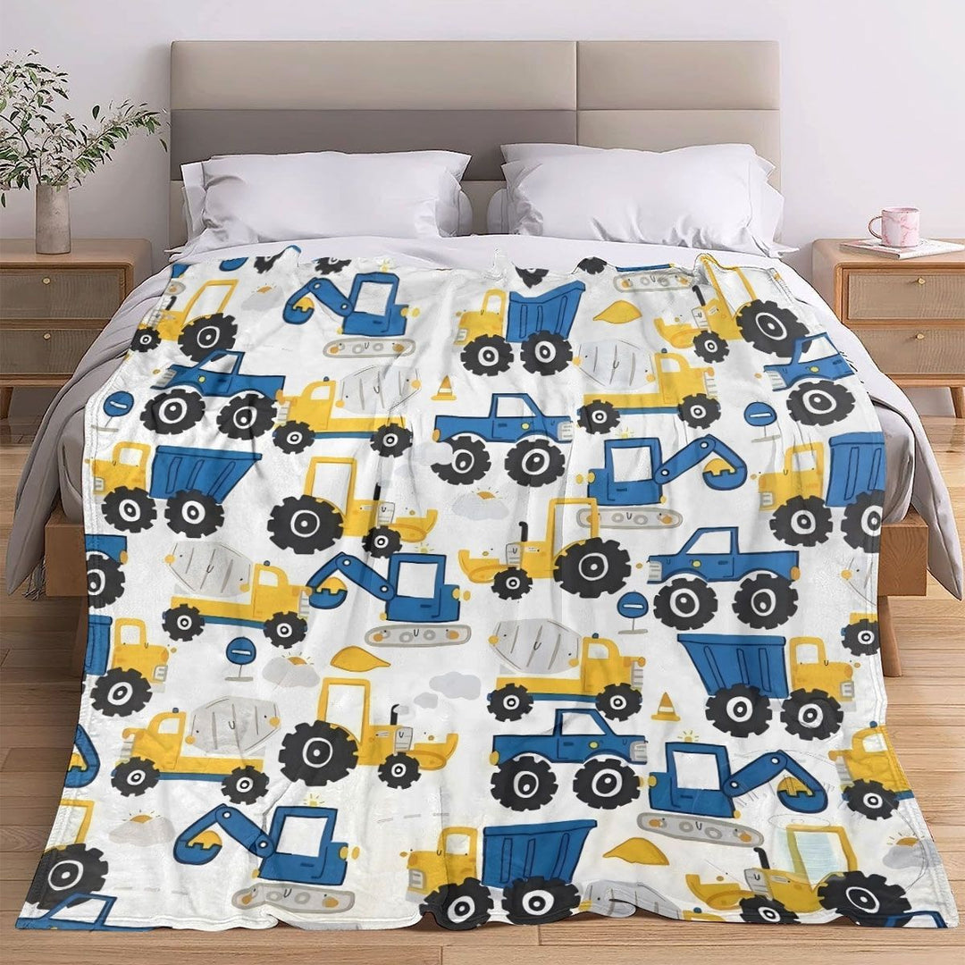 Cartoon-Themed Fleece Blanket