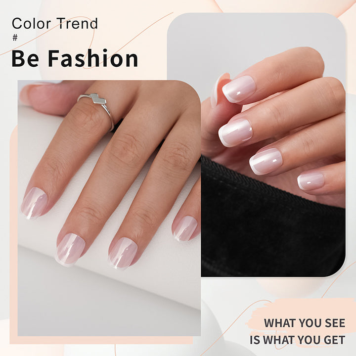 High-quality artificial nails with elegant French tip design Stornfield