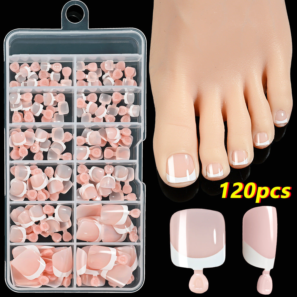 Premium French Tip Toenail Art Set Stornfield