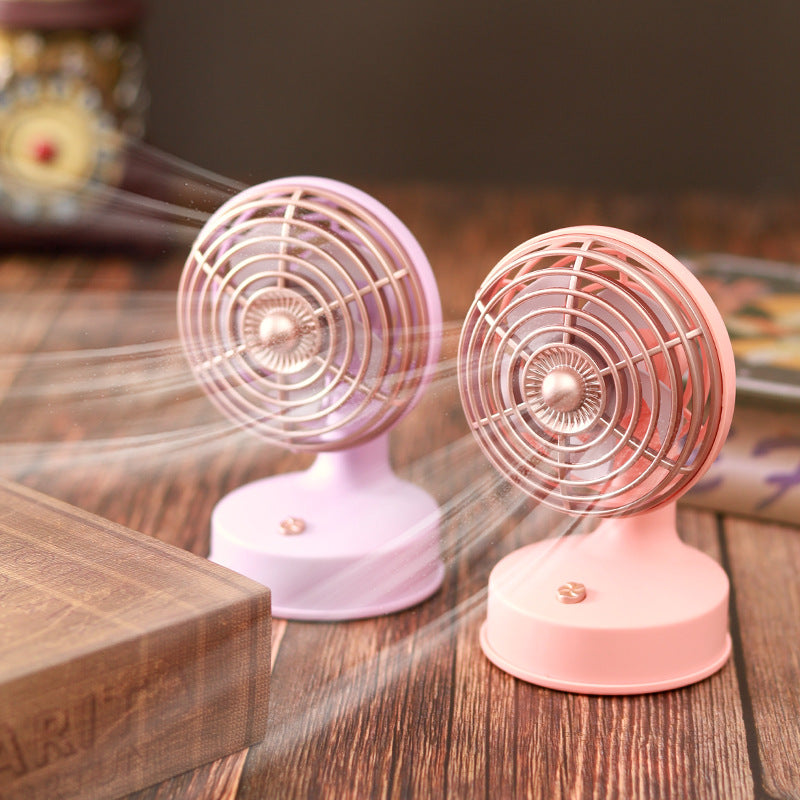 Unisex nan compact portable USB rechargeable mini desk fan with adjustable tilt Stornfield