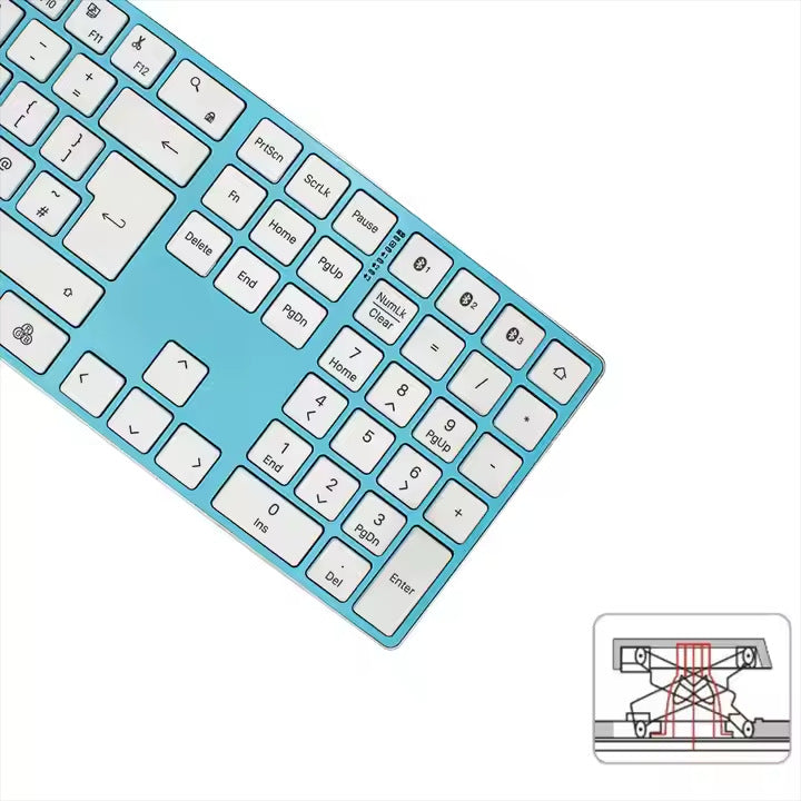 Wireless Bluetooth keyboard with ergonomic design Stornfield