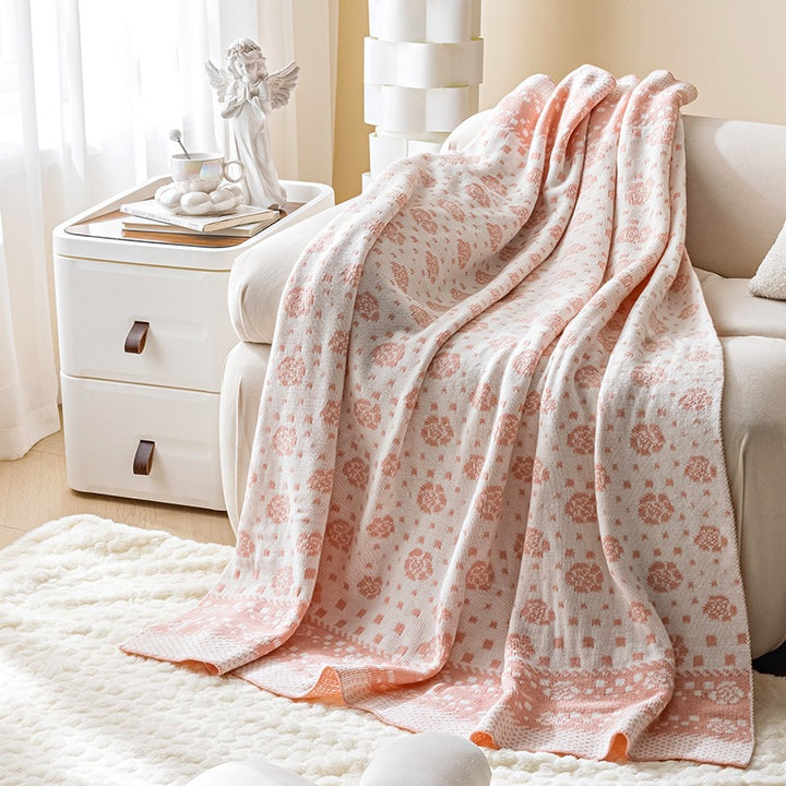Decorative Knit Throw Blanket