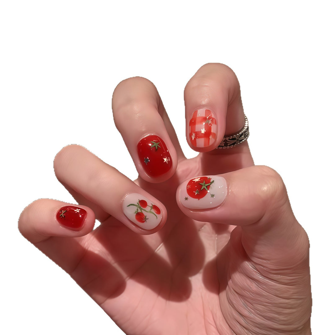 Artificial artificial nails with fruity strawberry design Stornfield