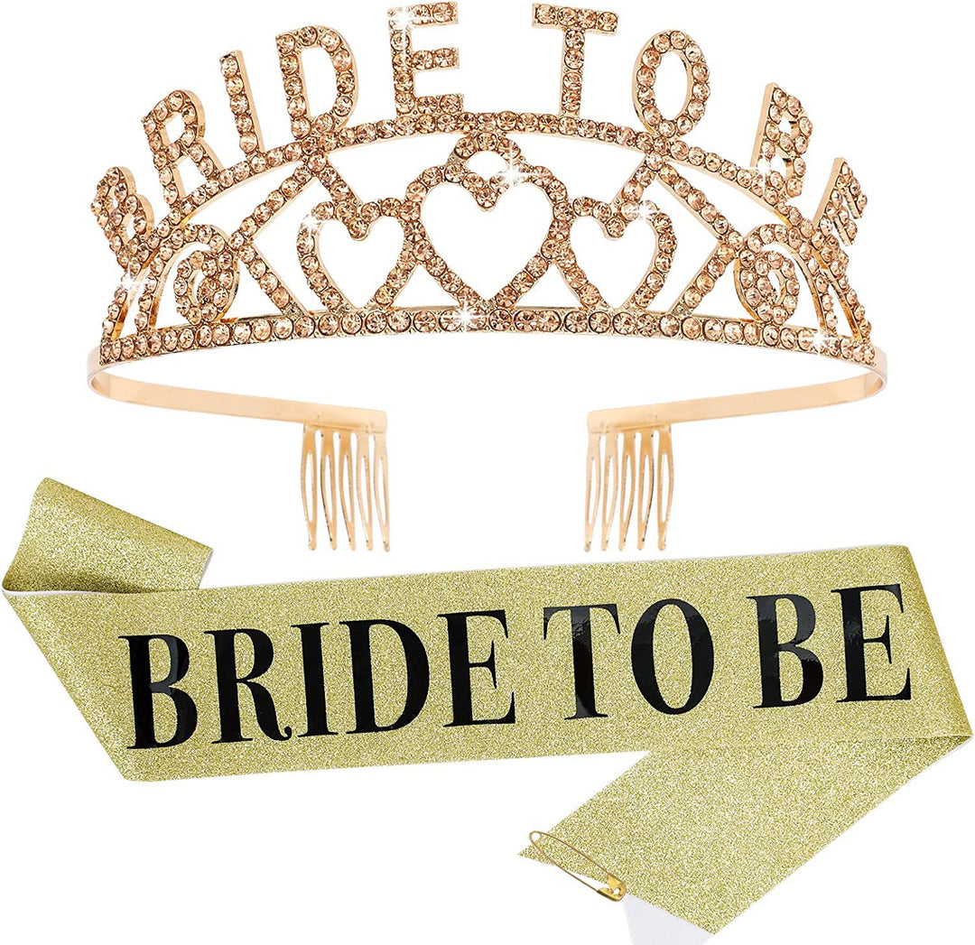 Women's Glittering Tiara with Heart Motifs Stornfield