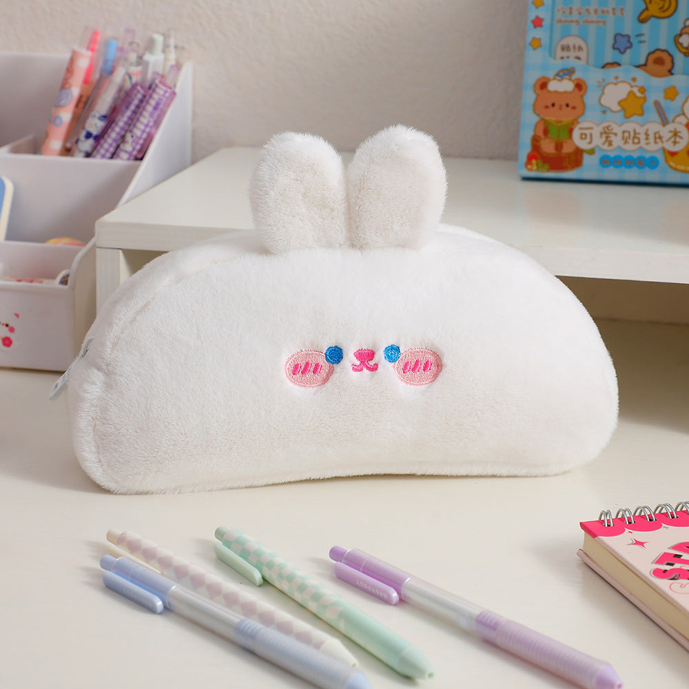 Cute Bear-Shaped Plush Pencil Case Stornfield