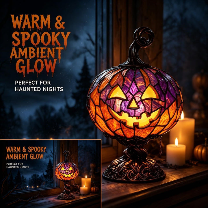 Decorative Halloween Pumpkin Lamp Stornfield