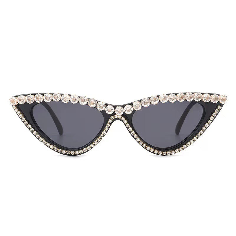 Ladies Glamorous Cat Eye Sunglasses with Rhinestone Accents Stornfield