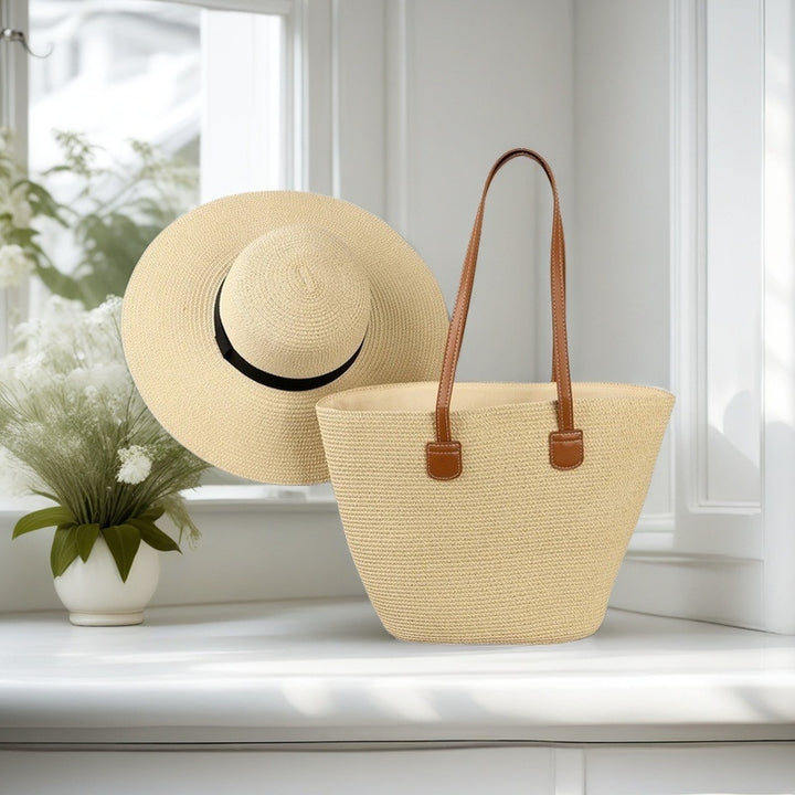 Beach bag with colorful stripes Stornfield