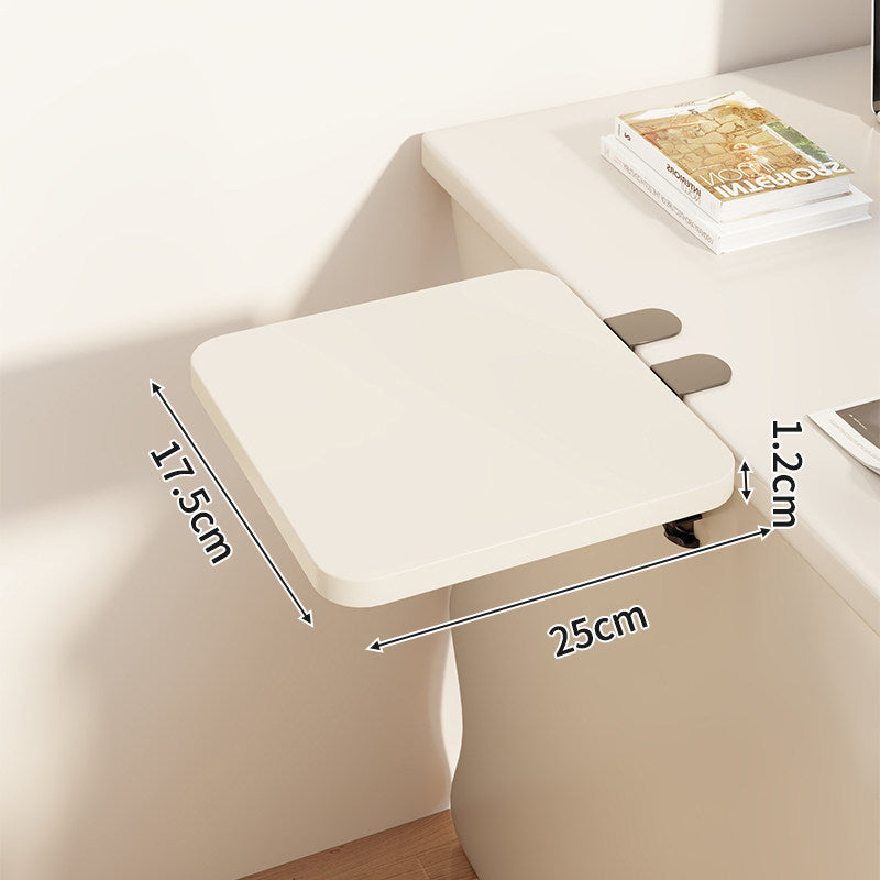 Compact Wall-Mounted Foldable Clamp-On Desk Shelf