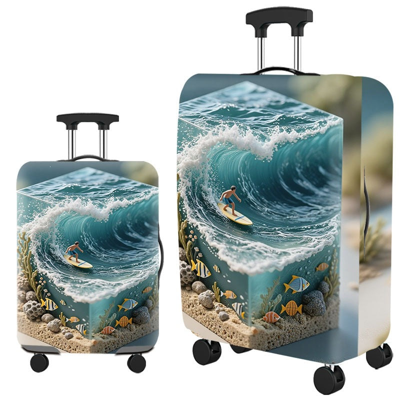 Artistic Cat-Themed Hard Shell Suitcase Stornfield