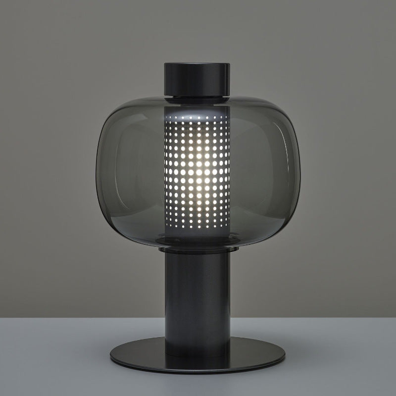Artistic Table Lamp with Elegant Glass Shade