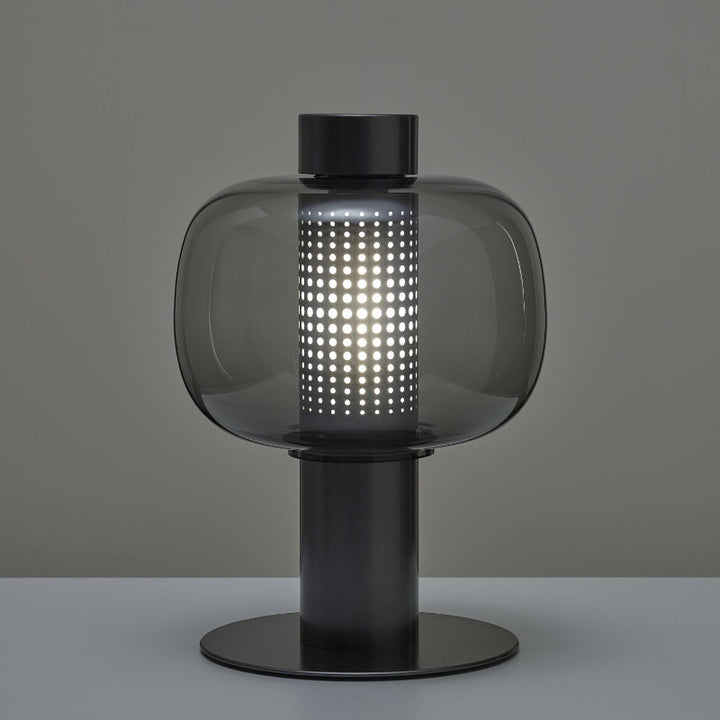 Artistic Table Lamp with Elegant Glass Shade
