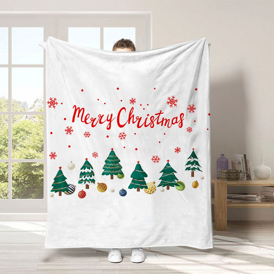 Holiday-Themed Fleece Throw Blanket