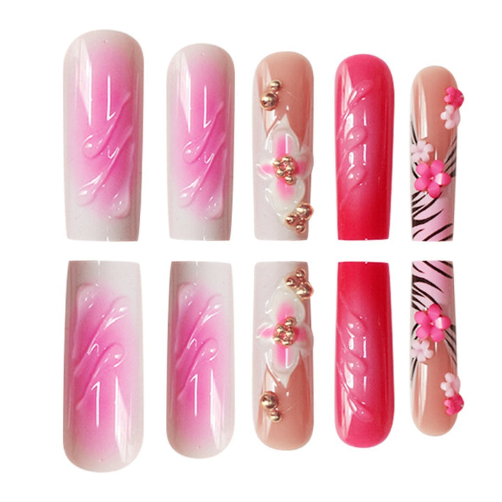 Floral 3D Nail Art Extensions Stornfield