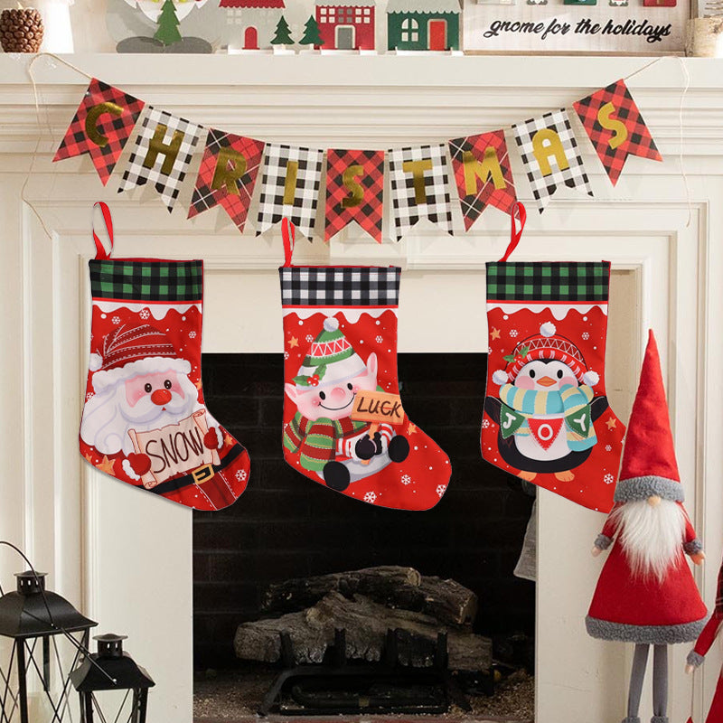 Christmas Themed Decorative Stocking