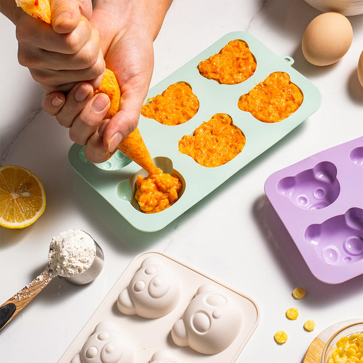 Silicone Ice Cube Mold with Cute Bear Head Design Stornfield