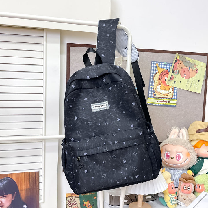 Star-Patterned Casual Backpack Stornfield