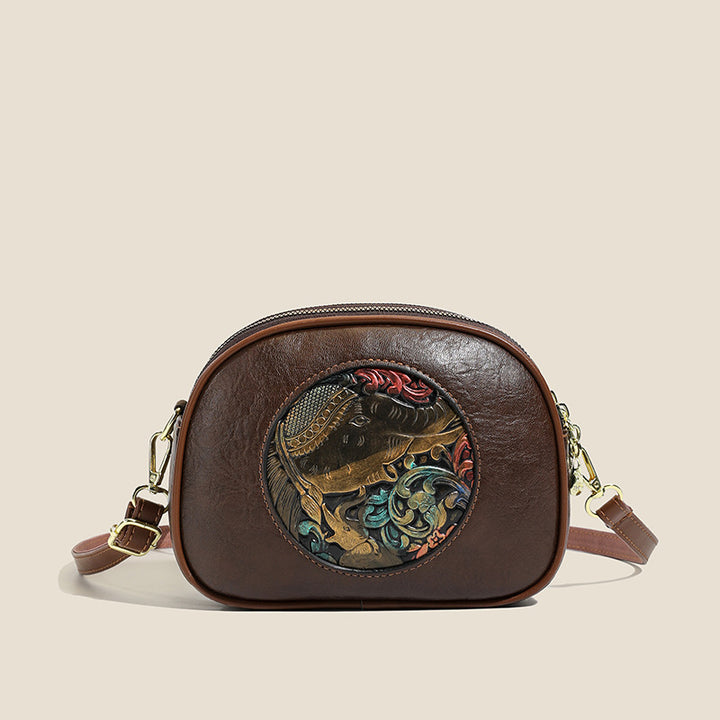Artistic Embellished Crossbody Bag