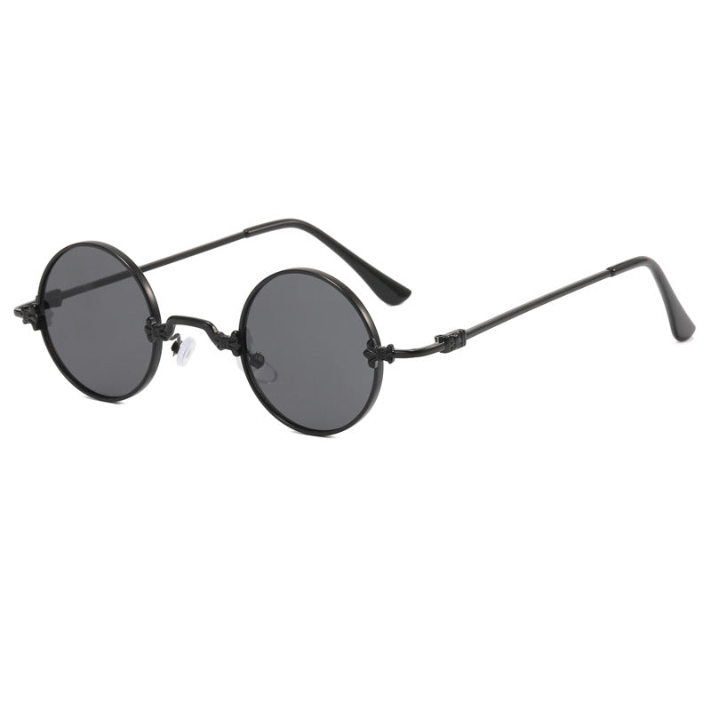 Ladies fashionable round glasses with high-quality metal frame and flexible temples Stornfield
