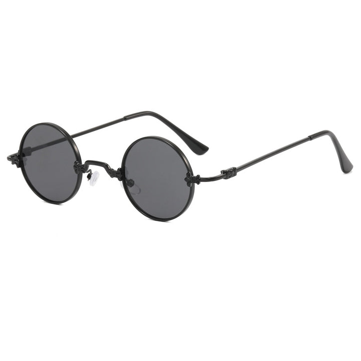 Ladies fashionable round glasses with high-quality metal frame and flexible temples Stornfield