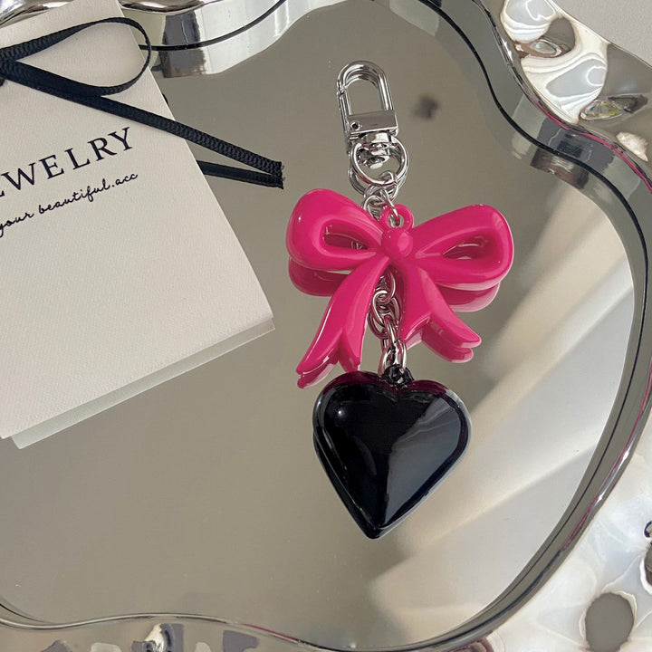 Heart and Bow Charm Keychain Stornfield
