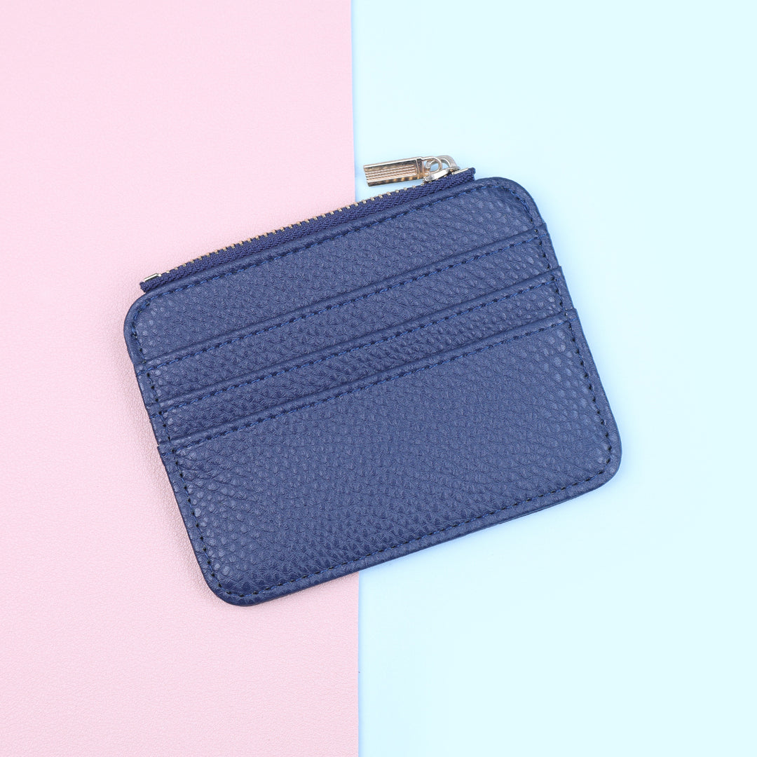 Leather Zippered Card Holder