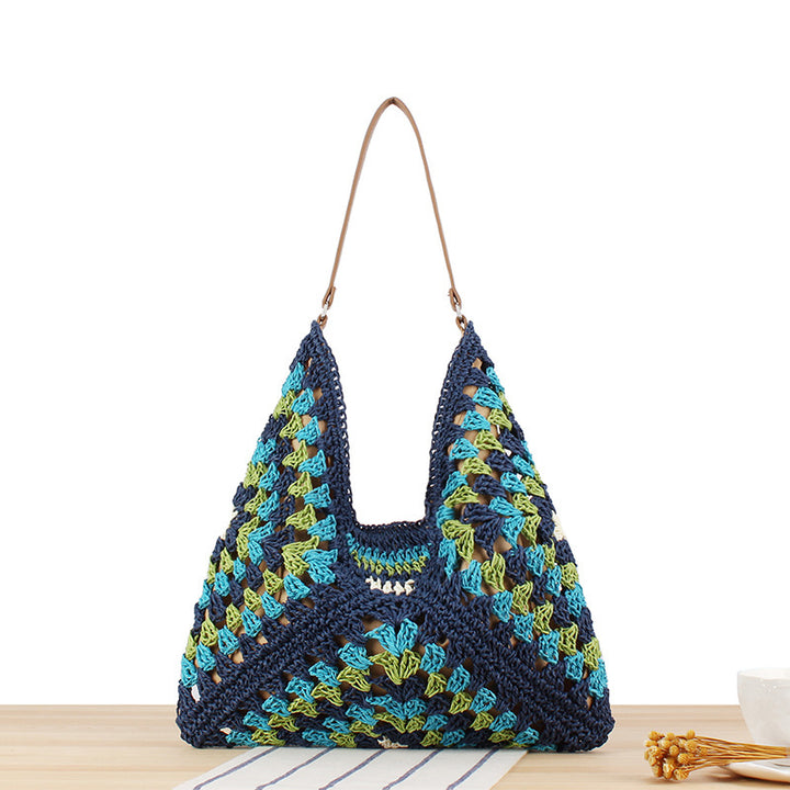 Hand-knotted shoulder bag in modern design Stornfield