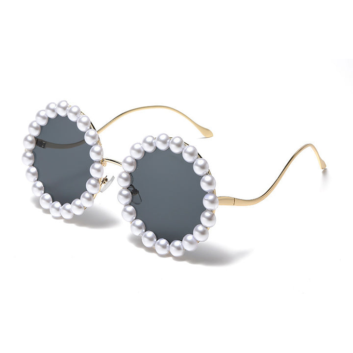 Women’s large sunglasses with pearl-embellished frame Stornfield