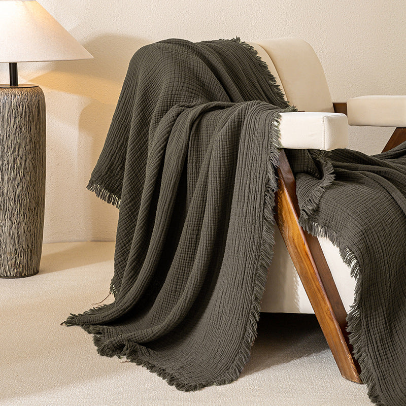 Cozy Waffle Weave Blanket