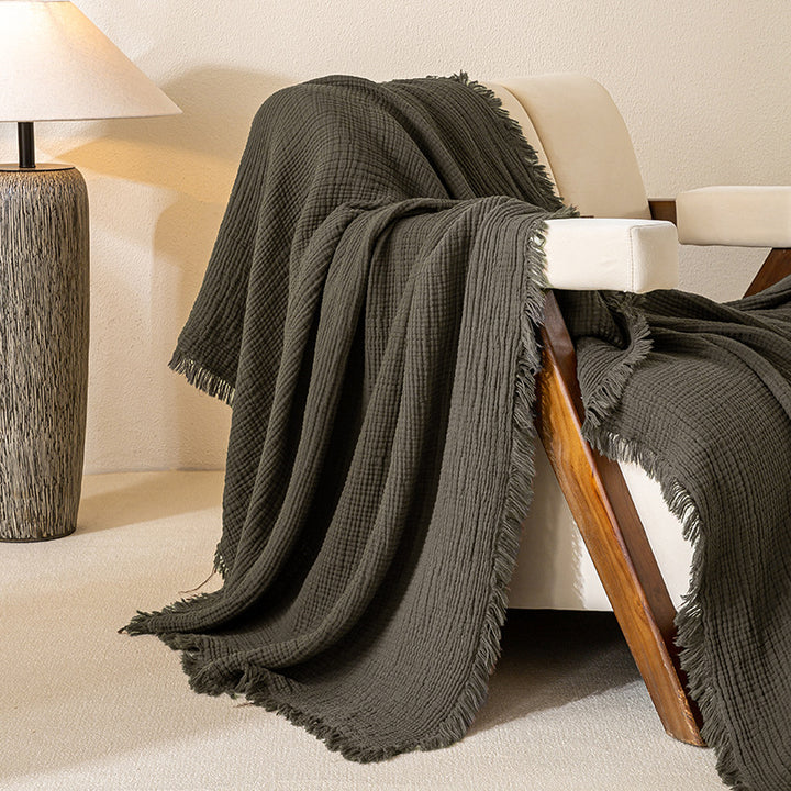 Cozy Waffle Weave Blanket