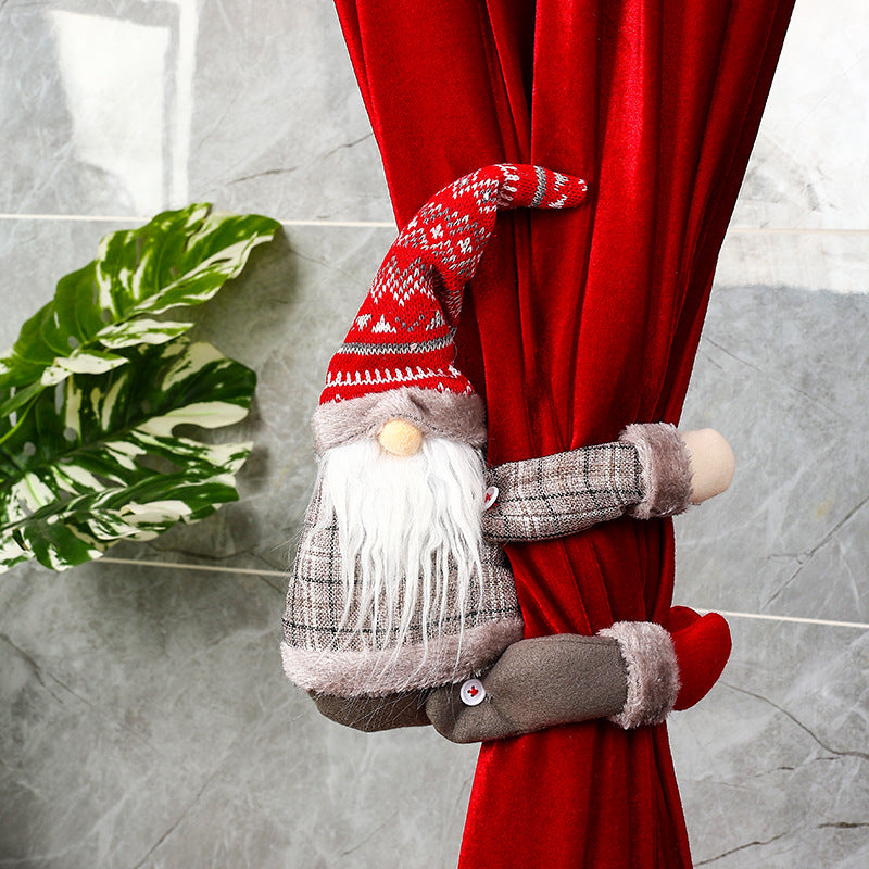 Decorative Santa Claus Curtain Holder Stornfield
