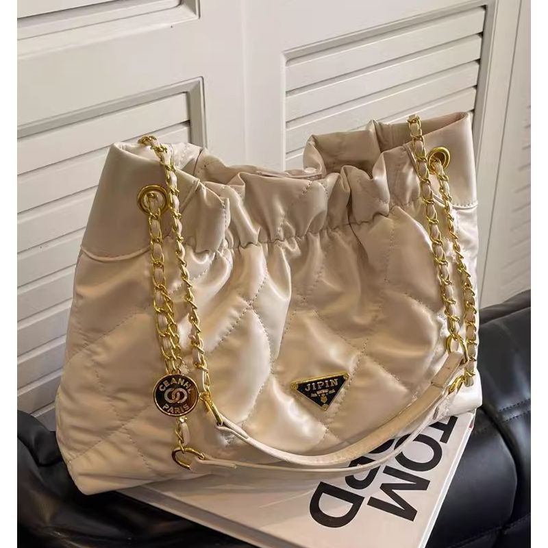 Quilted Chain-Handle Shoulder Bag Stornfield