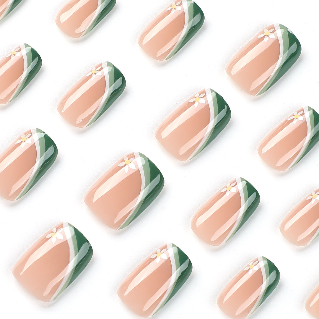Artificial nails with floral design Stornfield