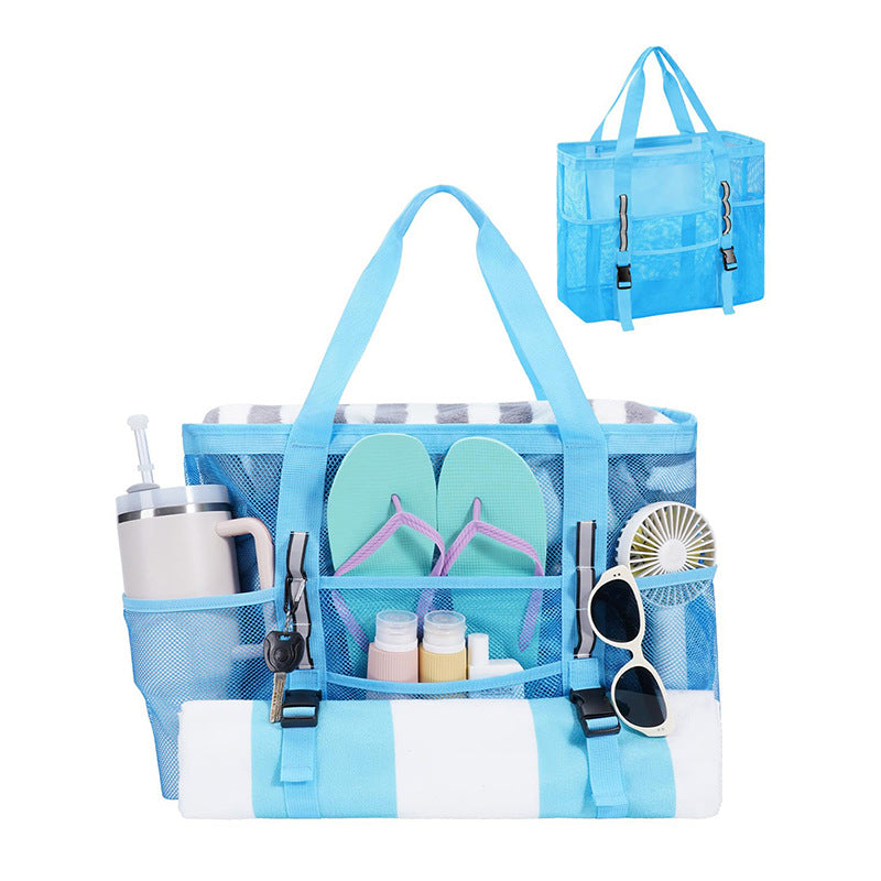 Multifunctional beach bag with mesh design Stornfield