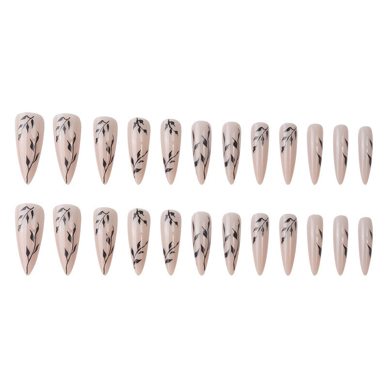 Elegant Artificial Lace Nails with Floral Design Stornfield