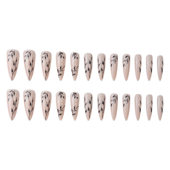 Elegant Artificial Lace Nails with Floral Design Stornfield