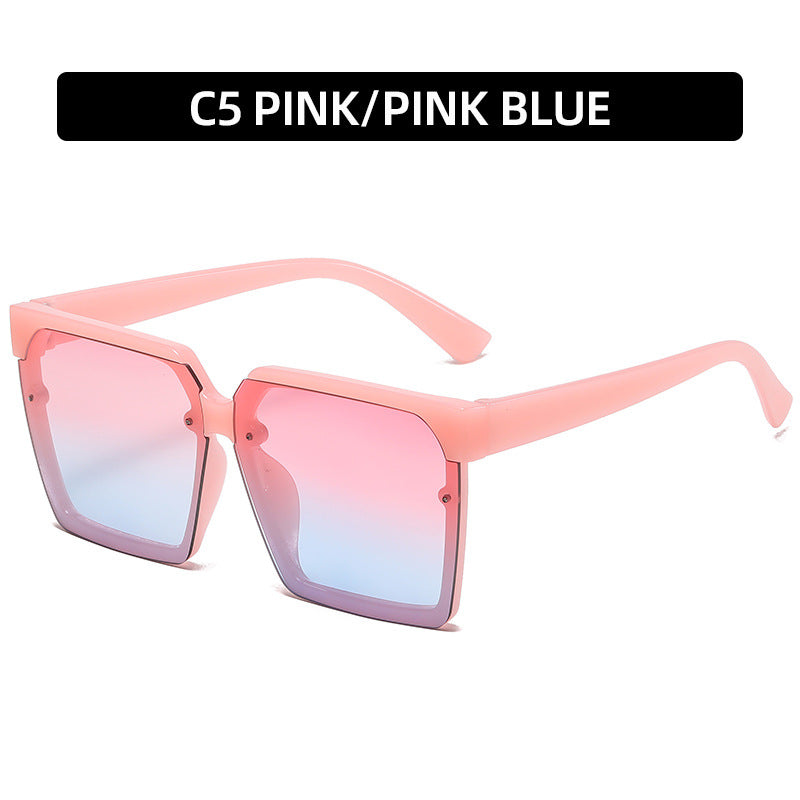 Chunky Geometric Frame Sunglasses