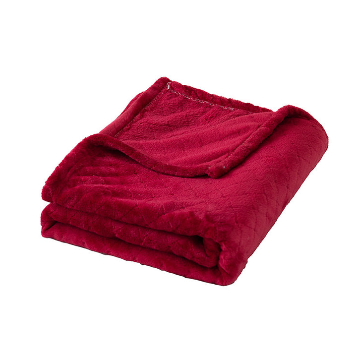 Ladies Soft and Luxurious Plush Blanket with Detailed Rib Structure Stornfield