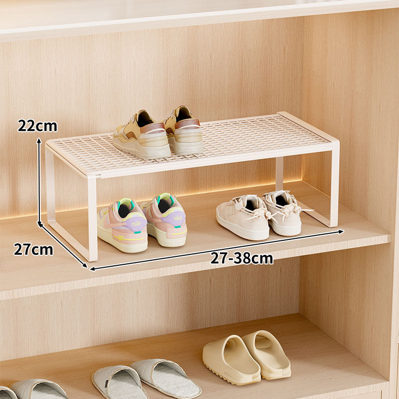 Adjustable Expandable Metal Shoe Shelf Organizer