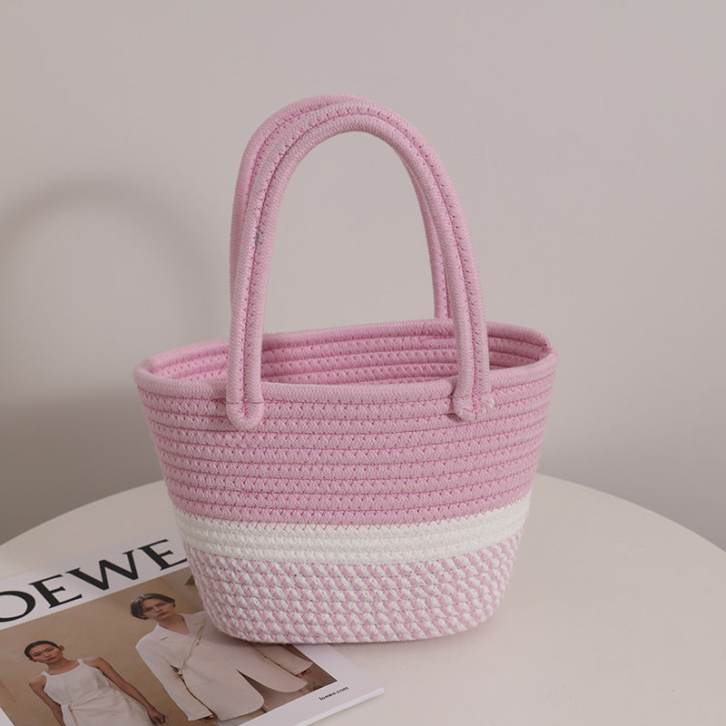 Handmade basket bag with modern accents Stornfield
