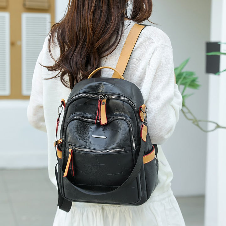 Versatile Multi-Functional Leather Backpack Stornfield