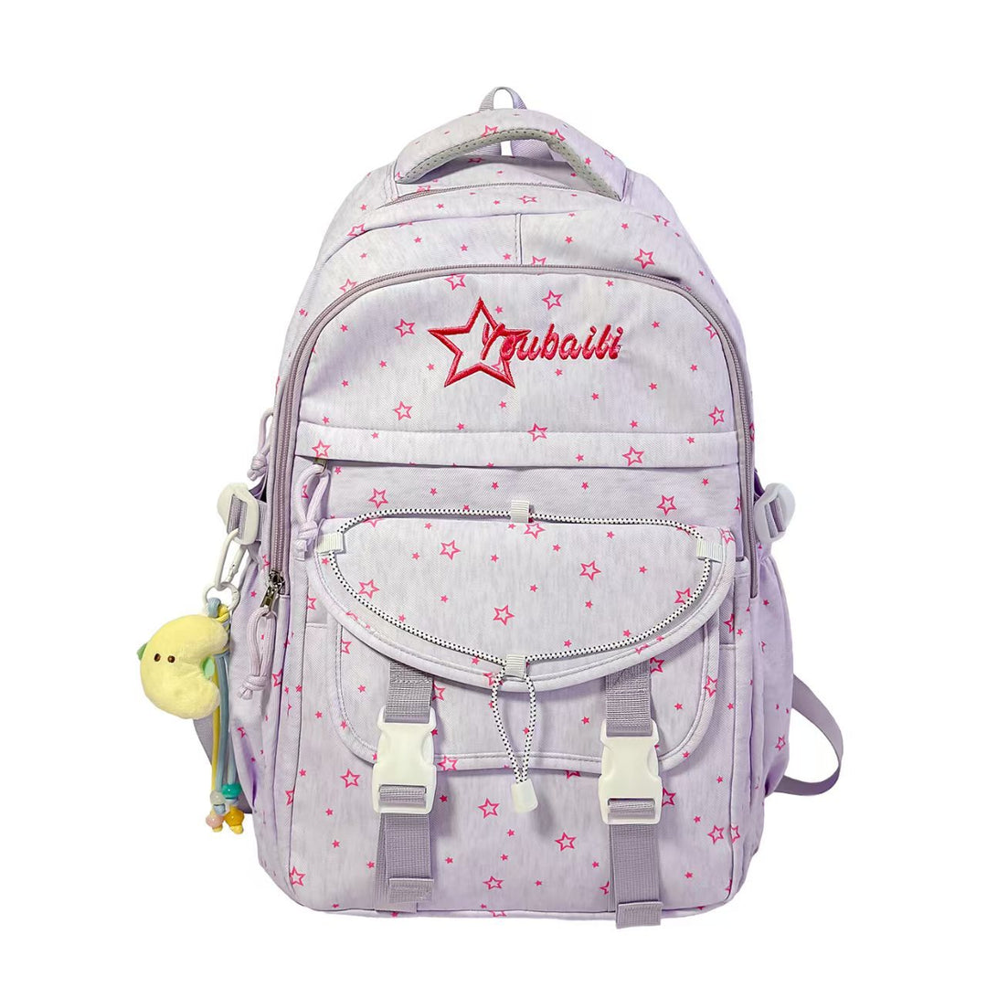 Star Patterned Student Backpack Stornfield