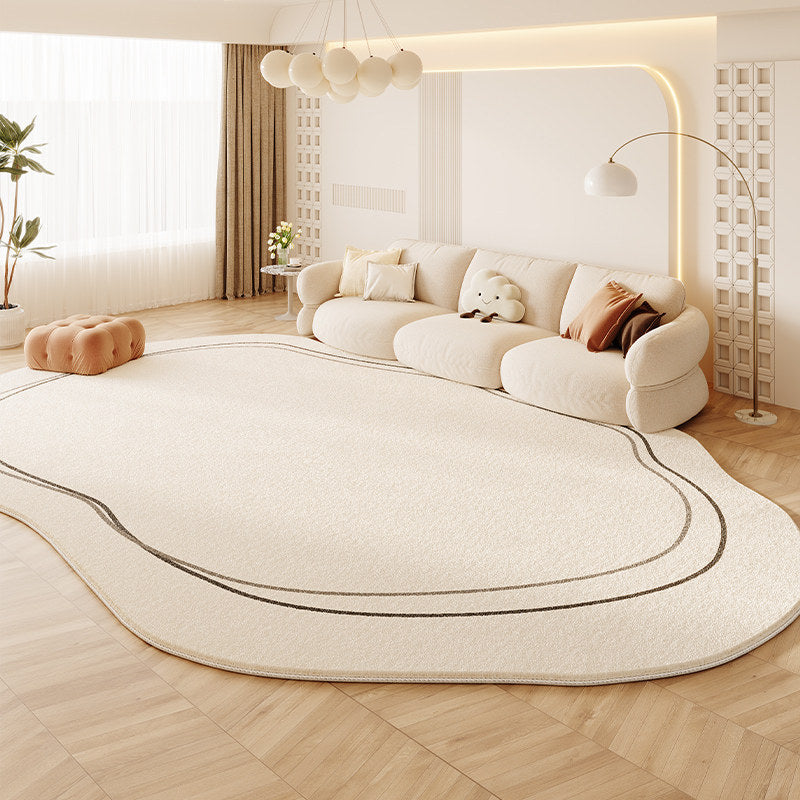 Organic Leaf-Shaped Area Rug