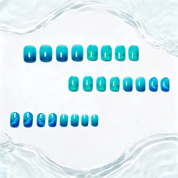 Artificial nails with elaborate wave design Stornfield
